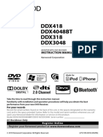 DDX418 DDX4048BT DDX318 DDX3048: Instruction Manual