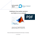 Modélisation D'une Machine Asynchrone Sous Matlab en Vue Sa Commande PDF