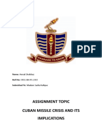 Cuban Missile Crisis and Its Implications