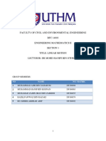 Report Project Mathematic ENGineering 2 UTHM