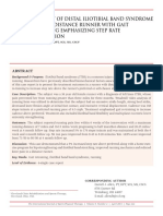 Treatment of Distal Iliotibial Band Syndrome in A Long Distance Runner With Gait Re Training Emphasizing Step Rate Manipulation