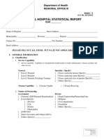 Statistical Report For Hospital PDF