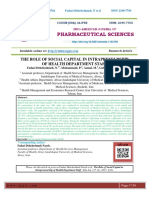 Pharmaceutical Sciences: The Role of Social Capital in Intrapreneurship of Health Department Staff