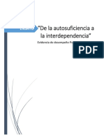 De La Autosuficiencia A La Interdependencia