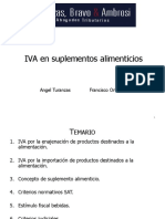 Taller IVA en Suplementos Alimenticios