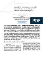 3 Article Sur La Logistique Inverse TUNISIE IMPO PDF