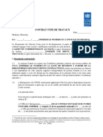 Model de Contrat Pour Travaux - FR