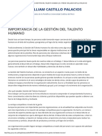 Importancia de La Gestión Del Talento Humano - DR