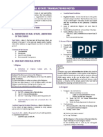 Real Estate Transanctions Notes Q1