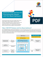 Track and Trace For Pharmaceuticals Solution With Fiori Based Dashboard