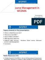 Radio Resource Management in Wcdma: Presentation By: Naveen Jakhar, ITS