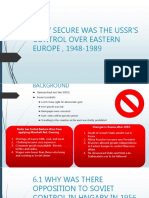 How Secure Was The Ussr'S Control Over Eastern EUROPE, 1948-1989