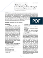 Original Research Paper Age Determination From Radiological Study of Epiphysial Appearance and Union Around Wrist Joint and Hand