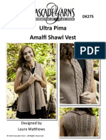 Ultra Pima Amalfi Shawl Vest: Designed by Laura Matthews