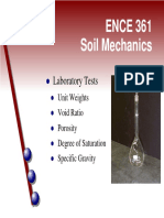 ENCE 361 Soil Mechanics: Laboratory Tests