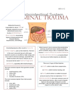 The Gastrointestinal System: Abdominal Trauma