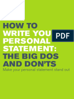 Personal Statement Writing Guide