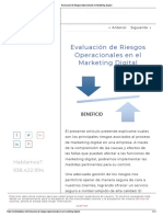 Evaluación de Riesgos Operacionales en Marketing Digital