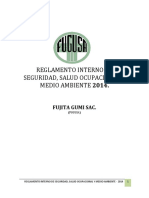 Reglamento Interno de Seguridad y Salud en El Trabajo