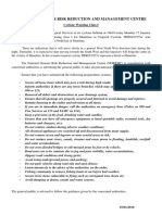 (Pratique) Les Conseils Du National Risk Reduction and Management Centre