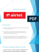 Training and Development at Airtel