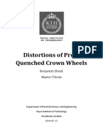 Distortions of Press Quenched Crown Wheels: Benjamin Brash Master Thesis