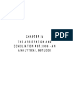 The Arbitration and Conciliation Act, 1996 - An Analytical Outlook