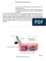 Solar Operated Crane System