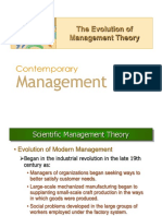 The Evolution of Management Theory