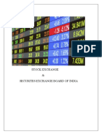 Stock Exchange & Securites Exchange Board of India