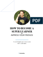 How To Become A Super Learner by Jim Kwik Workbook