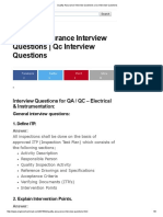 Quality Assurance Interview Questions - QC Interview Questions PDF