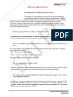 Informatica Questionnaire