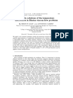 Analytic Solutions of The Temperature Distribution in Blasius Viscous Flow Problems