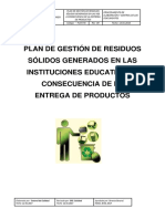 Plan de Recojo de Desperdicios o Residuos Sólidos HUANUCO 4 J Y M ALIMENTOS