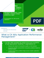 SAP Extended Diagnostics (SED) : Managing The World's Most Complex, Mission-Critical Production Apps