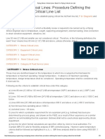 Piping Stress Critical Lines - Basis For Piping Critical Line List