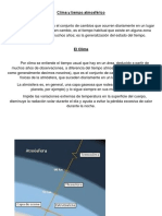 Clima y Tiempo Atmosférico