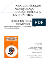 CONTRERAS Domingo - Ensenanza Curriculum y Profesorado PDF