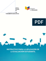 MINEDUC - Instructivo para La Aplicacion de La Evaluacion Estudiantil (Actualizado A 2017)