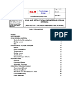 Project Standards and Specifications Civil and Structural Design Package Rev01