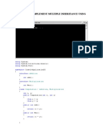 Exp 17 Wap To Implement Multiple Inheritance Using Interfaces