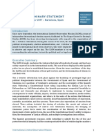 Informe Preliminar de Los Observadores Internacionales