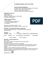 Whittemore Company Material Safety Data Sheet