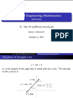 Advanced Engineering Mathematics: Dr. Yasir Ali (Yali@ceme - Nust.edu - PK)