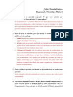 Exercicios - Programação Orientada A Objetos I