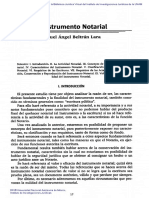 El Instrumento Notarial