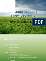 Welcome To Form 4 A New Beginning: SPM English 1119