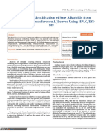 Isolation and Identification of New Alkaloids From Purslane (Portulacaoleracea L.) Leaves Using HPLC/ESI-MS