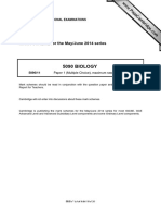 5090 BIOLOGY: MARK SCHEME For The May/June 2014 Series